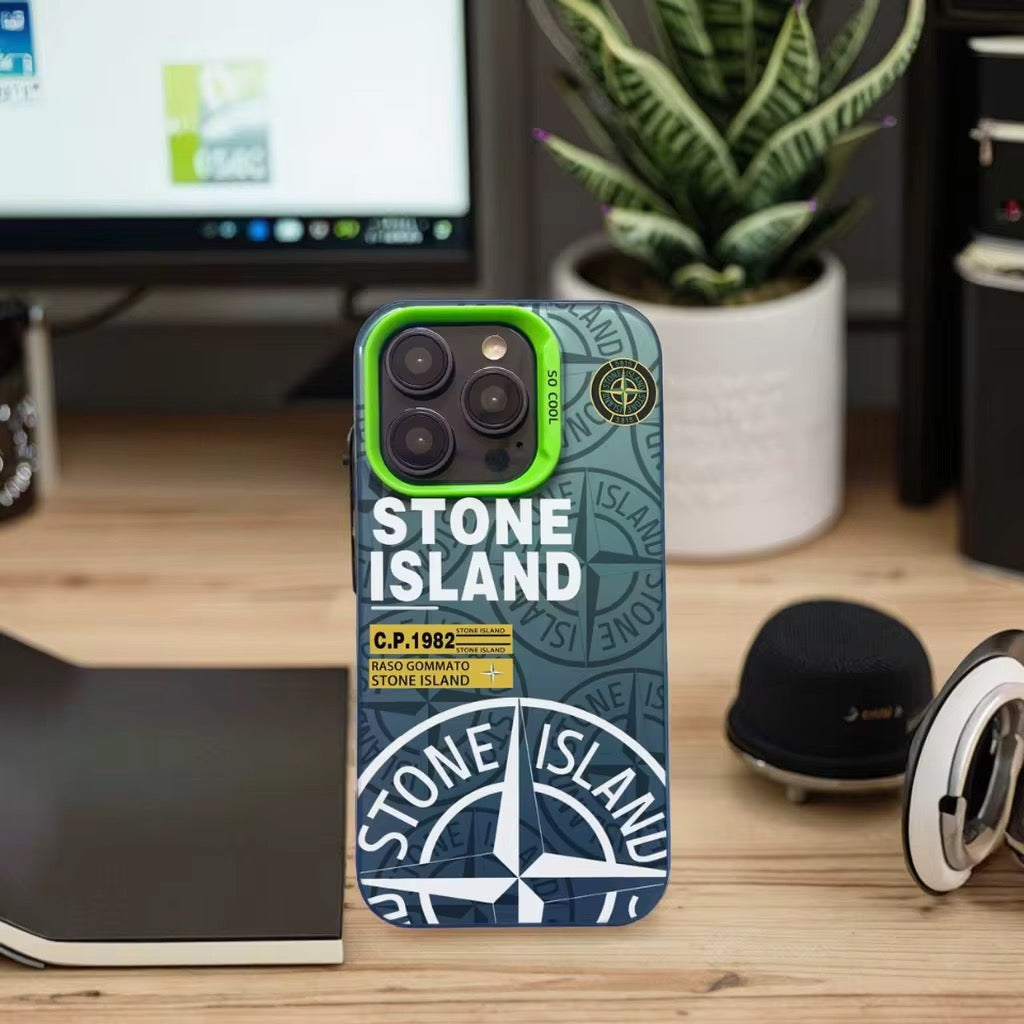 Coque iPhone Island s-Stone-e vert