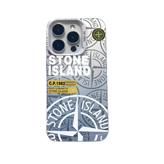 Coque iPhone Island s-Stone-e gris